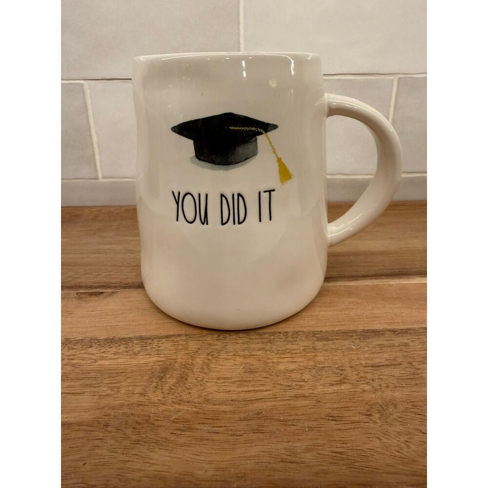 Rae Dunn‎ Artisan Magenta YOU DID IT Graduation Cap Mug